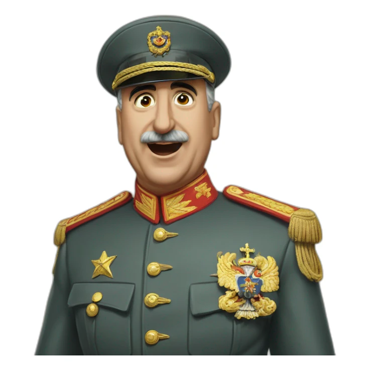 General francisco franco sacando la lengua sticker
