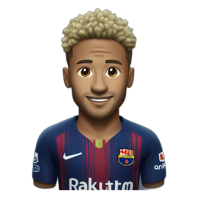 Neymar realistic football player sticker