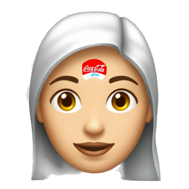 Un bouteille de coca cola sur un femme  sticker