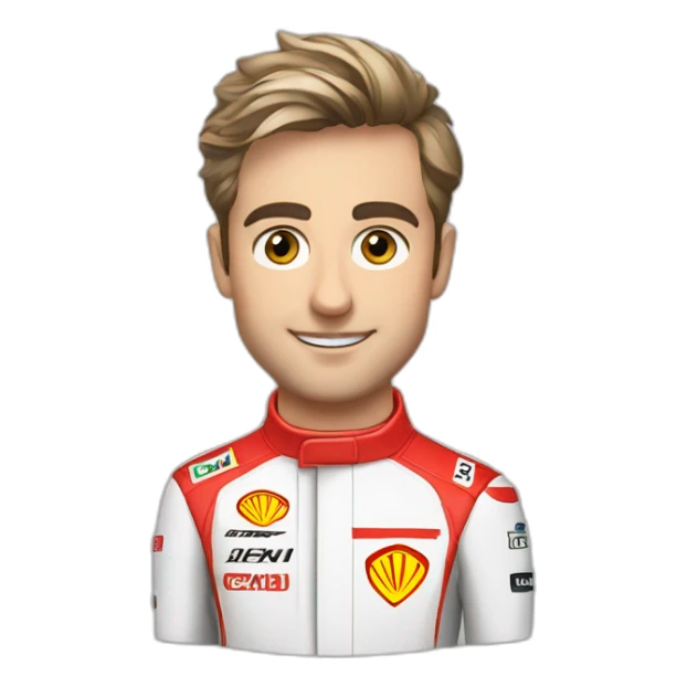 Charles lecler f1 racing ferrari sticker