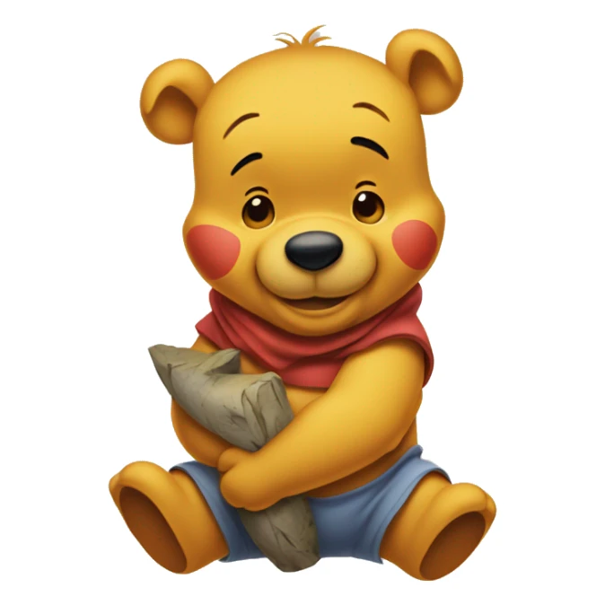 Winnie the Pooh adorable  sticker