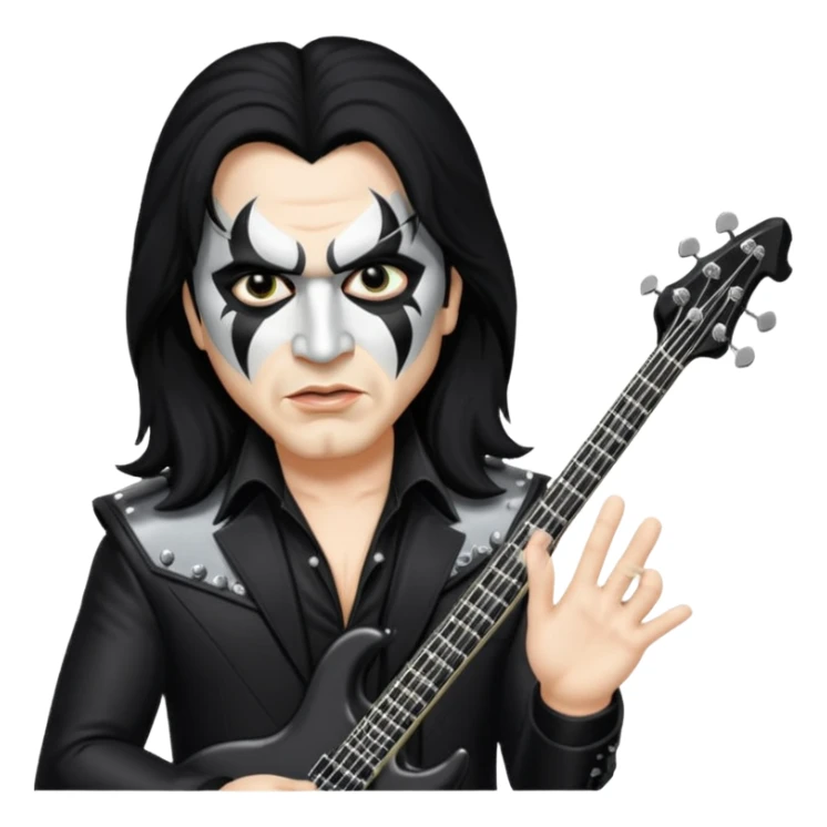 Gene Simmons bajista de Kiss sticker