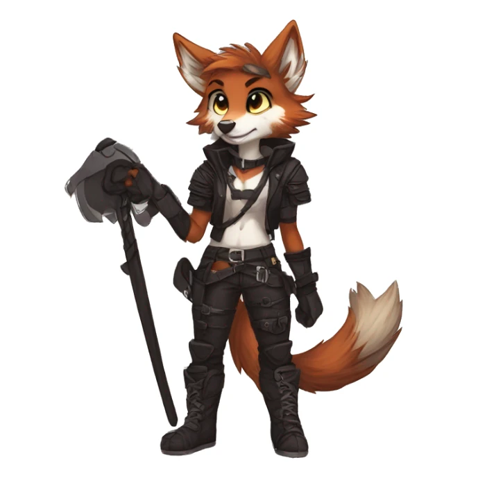 Edgy anthro furry by Falvie, LiLaiRa, griffsnuff, AngieWolf sticker