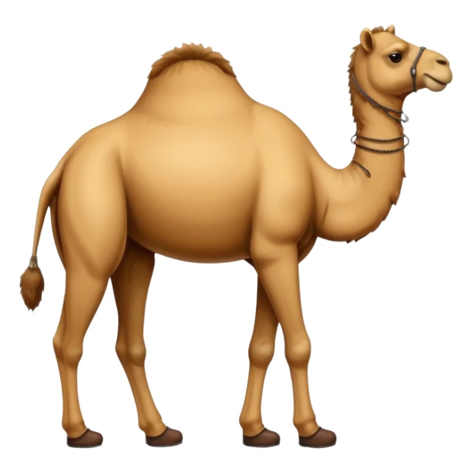 Camel Head Refrigerator Body Camel Legs Wear And Brown Boots sticker