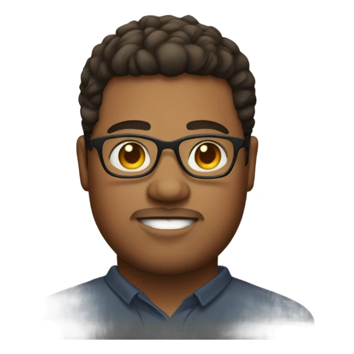 A fat looking guy hes 20 wears glasses has only a goaty  sticker