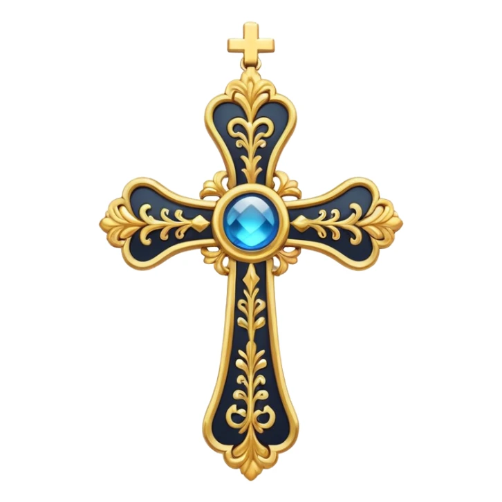 Orthodox cross. Transparent bakgrund. sticker