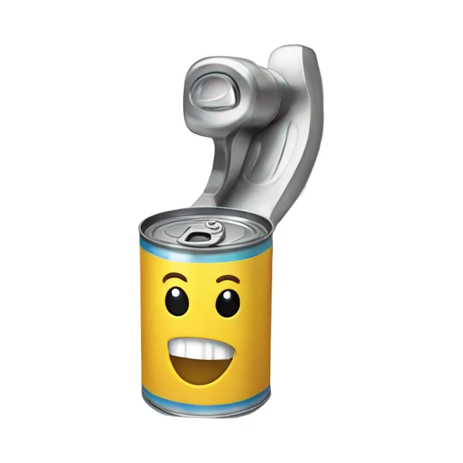 Can opener into the bath tub sticker