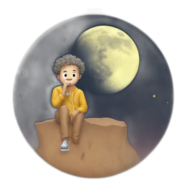 NEKFEU QUI FAIT UN CONCERT SUR LA LUNE sticker