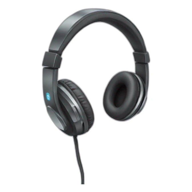 Headphone with mic sticker