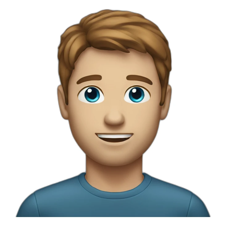 man-with-brown-hair-and-blue-eyes sticker