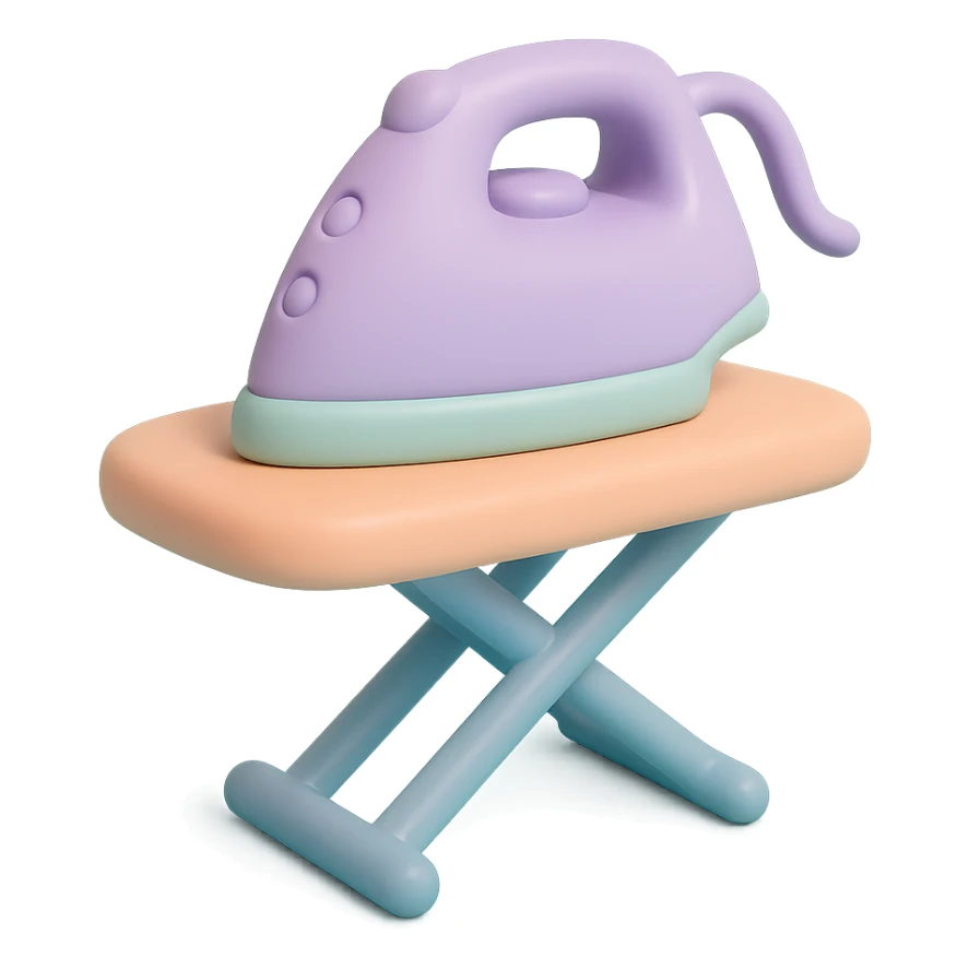 iron and ironing board sticker