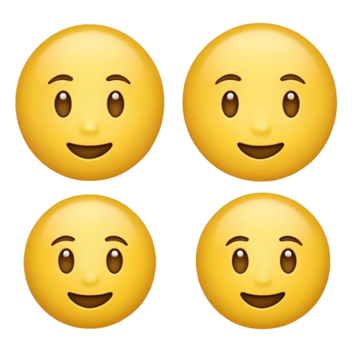 yellow emoji with psi (ψ) symbol, modern and clear look sticker