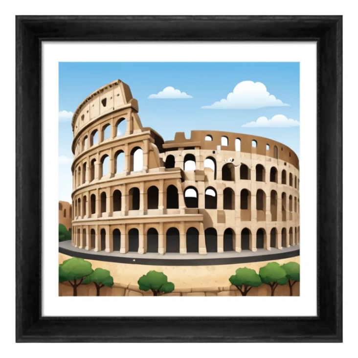 Emoji colosseo da copiare sticker