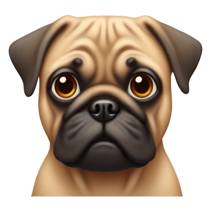 Red pug sticker