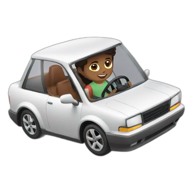 A boy loves driving supersprt cars sticker