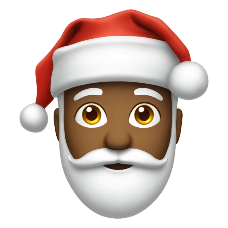 Emoji with Santa hat  sticker