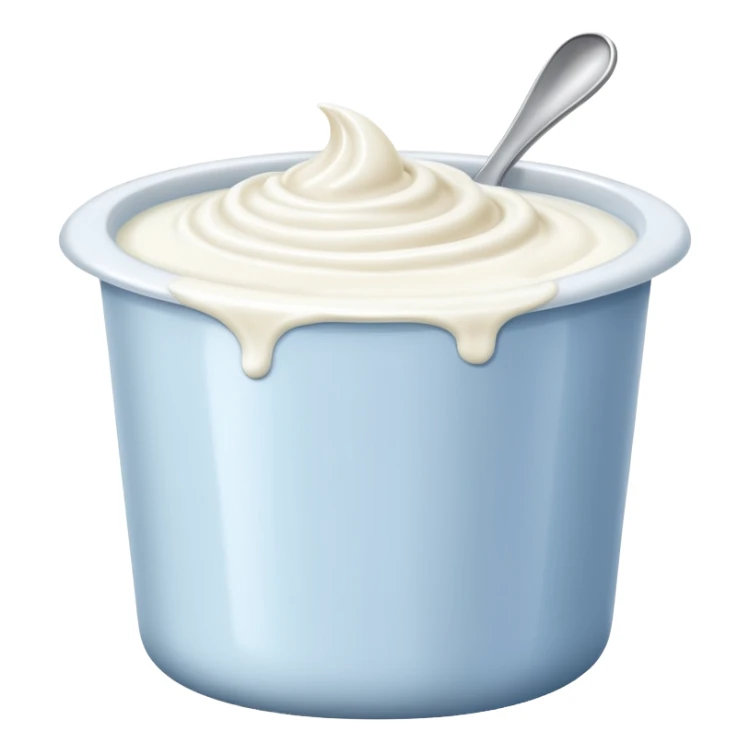 a tub of yoghurt sticker
