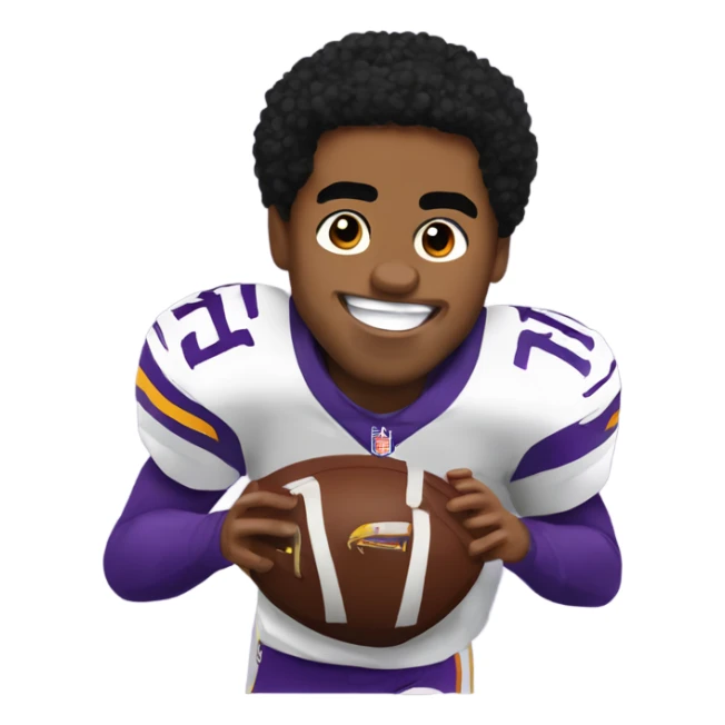 Minnesota vikings wide receiver Justin Jefferson super hyped winning the Super Bowl  sticker