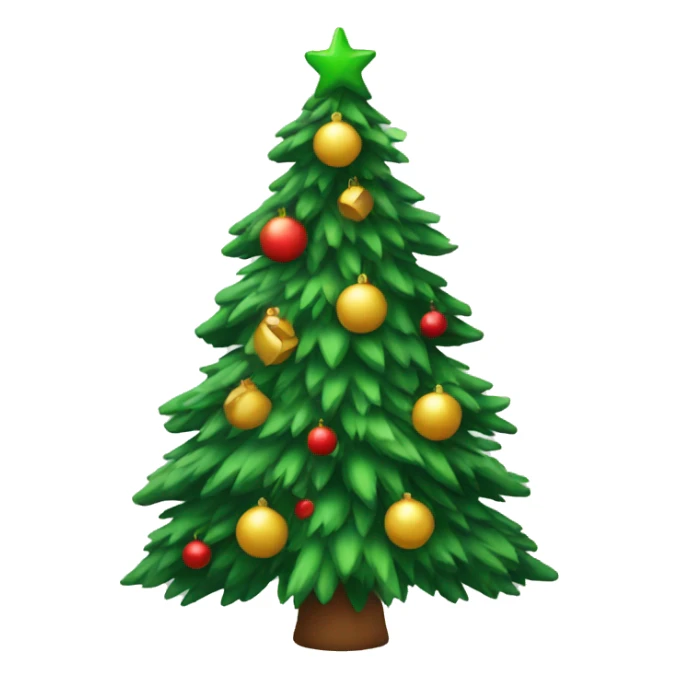 Christmas tree sticker