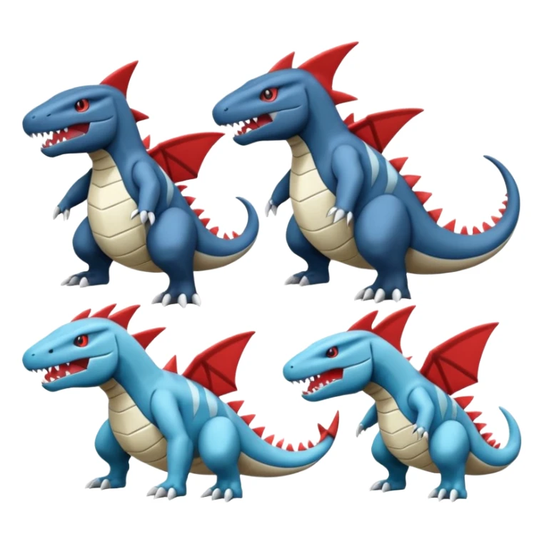 Amaura-Salamence-Garchomp-Gabite-Aggron-Pokémon (full body) sticker
