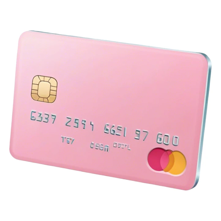 credit card pink pastel sticker