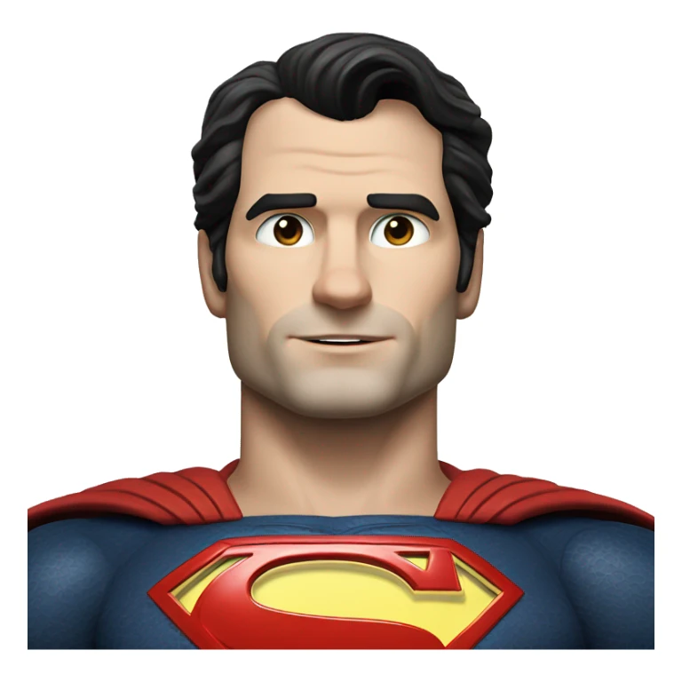 Henry cavill with classic superman suit sticker