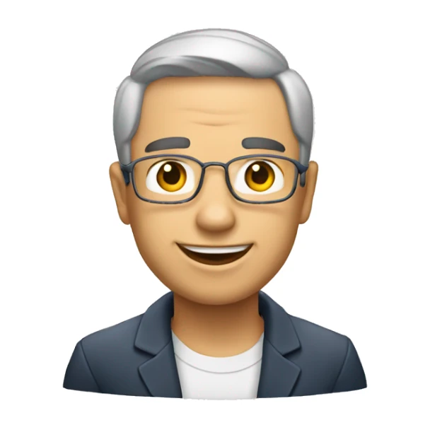 Menino moreno com fone de ouvidos sticker