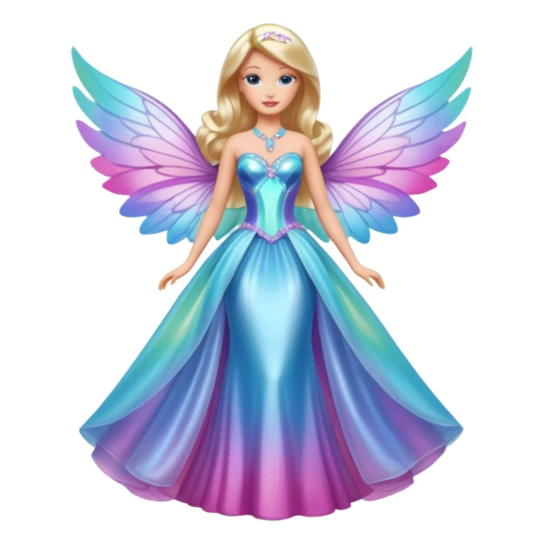 lav en barbie mariposa fe i fuld figur sticker