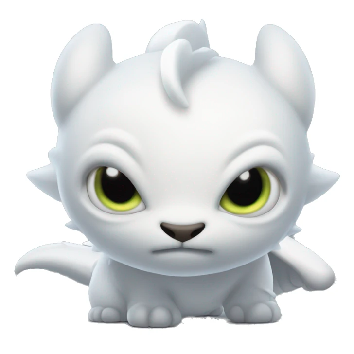 Light fury ready to fight sticker