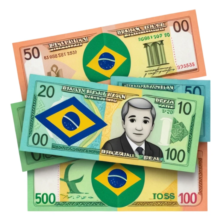 real brazilian money sticker