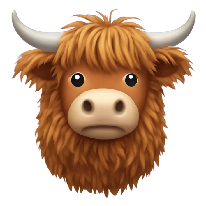 Highland Cow Stuffed Animal sticker