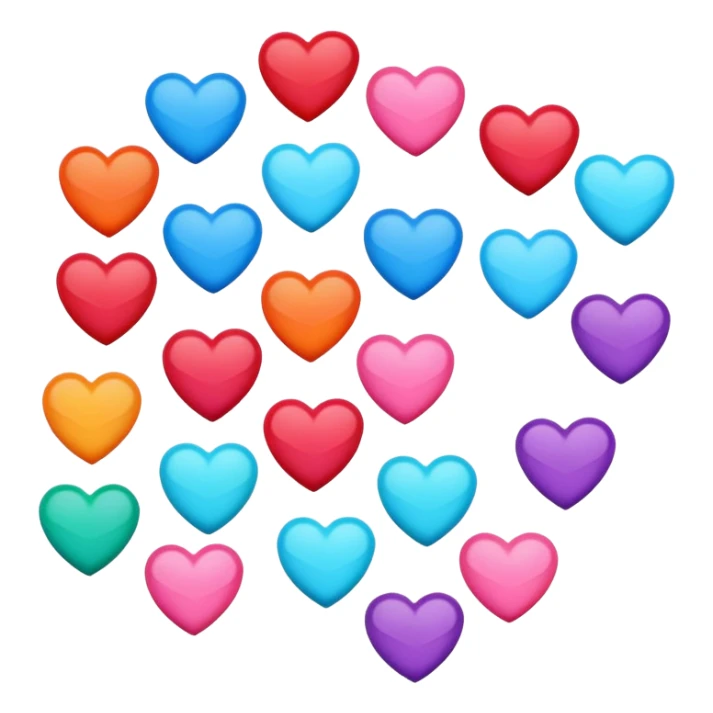 ❤️🩷🧡💛💚💙🩵💜 sticker