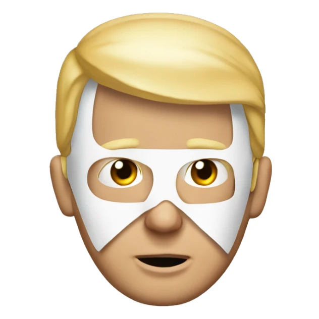 Donald trump with ear bandage sticker