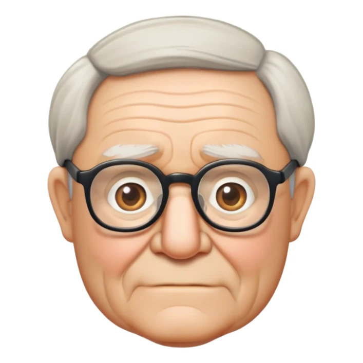 Carl Fredricksen old man with glasses from Up sticker