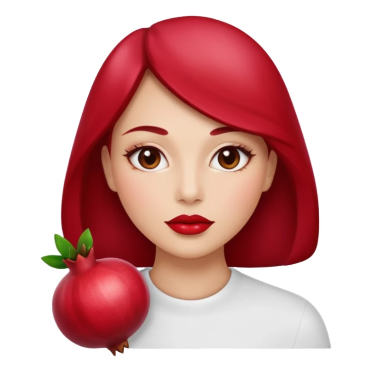 pomegranade lips sticker