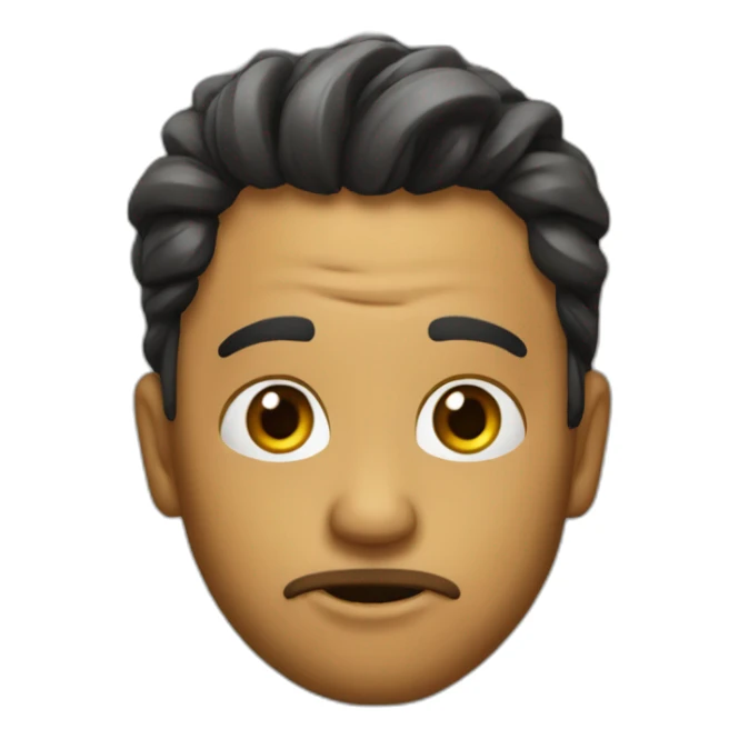 Emoji visage solo said Bah tant pis sticker