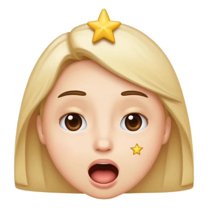 starstruck emoji, open mouth, stars in both eyes sticker