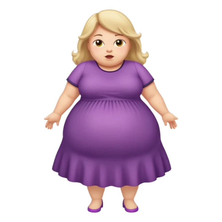 Fat girl farting sticker
