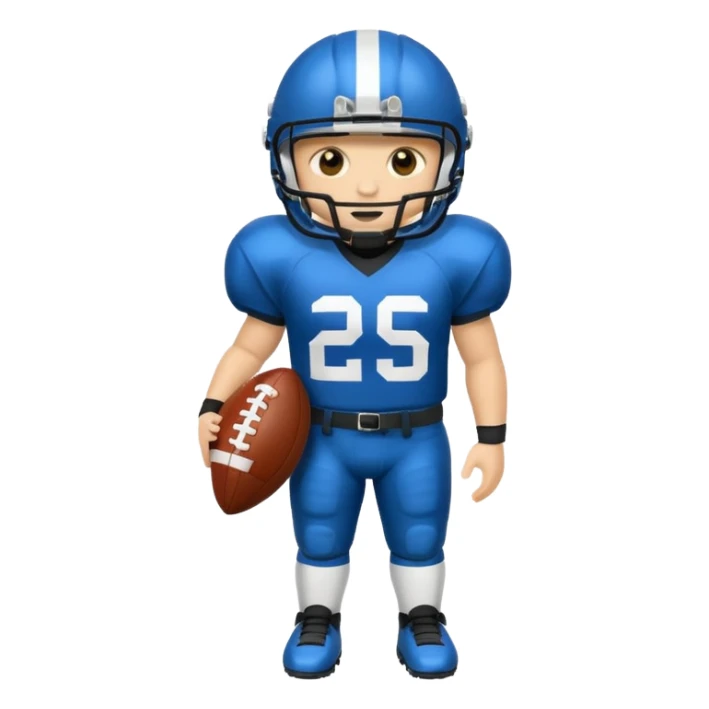 american football uniform sticker