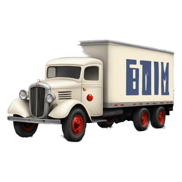 Very large 1934 moving truck sticker