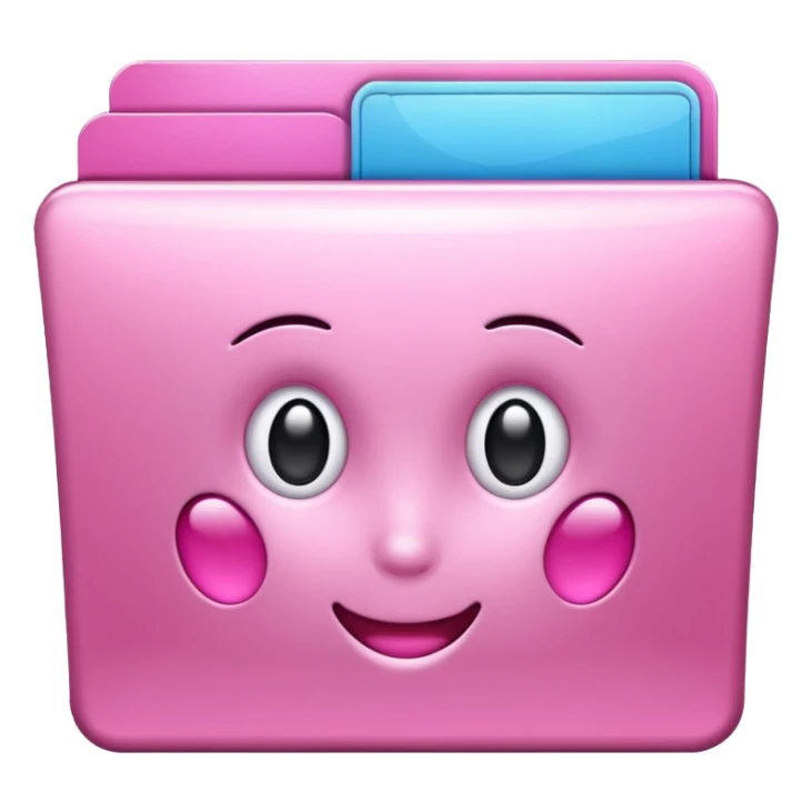 make an archive file without face, with girly pink tones. sticker