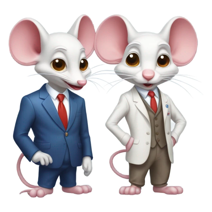Pinky and the brain trump  sticker