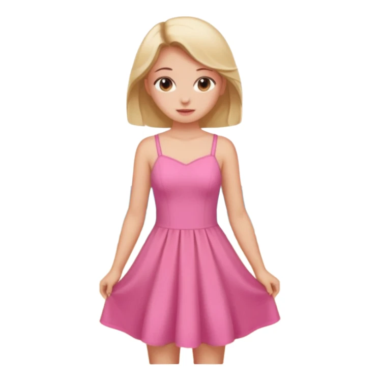 GIRL IN pink on the beach sticker