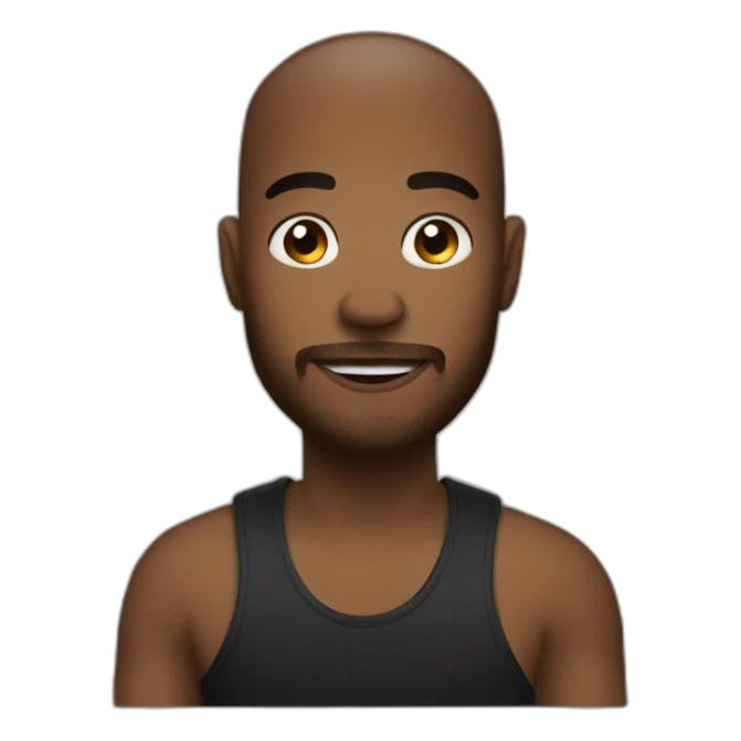 my friend black sticker