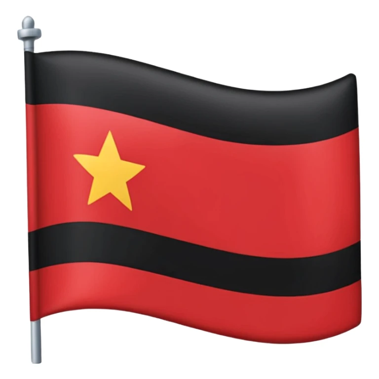 Bandeia vermelha e preta sticker