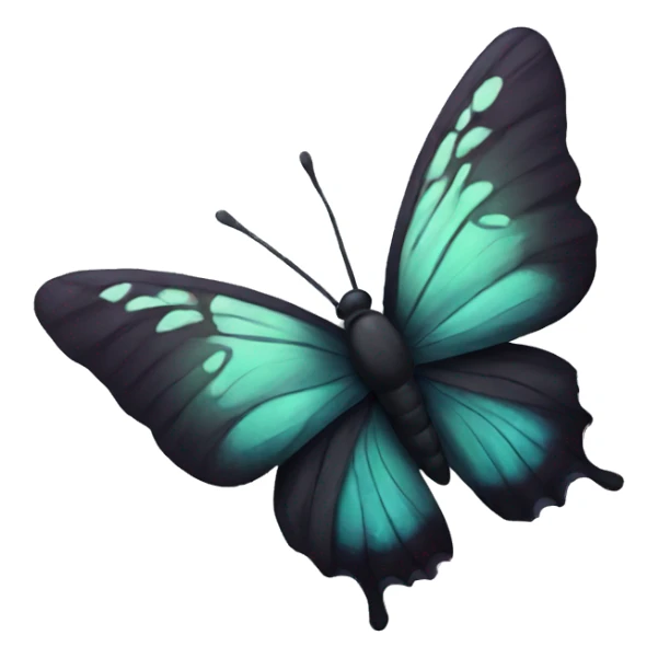 Dark butterfly sticker