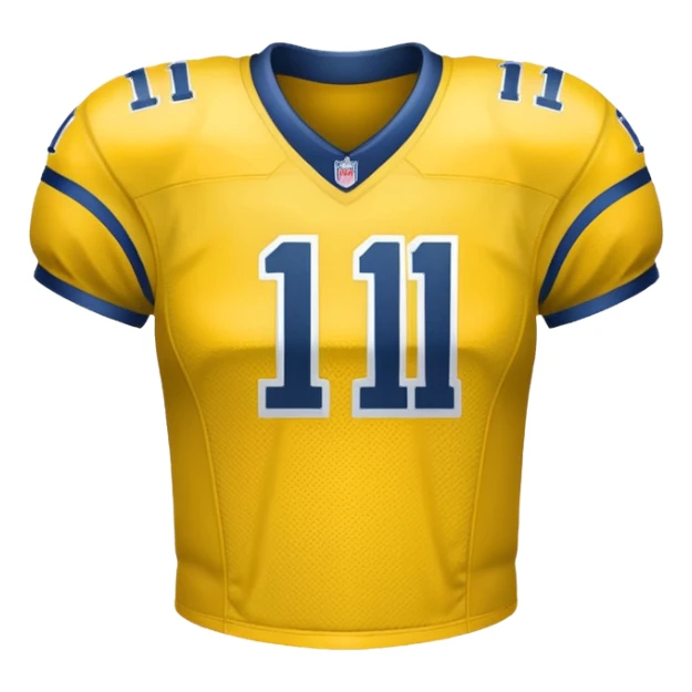 NFL players jersey | need only jersey no 11 in yellow color sticker