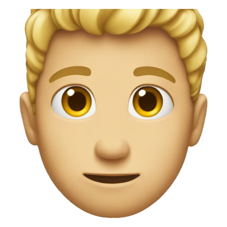 Side profile of a emoji looking at you sticker
