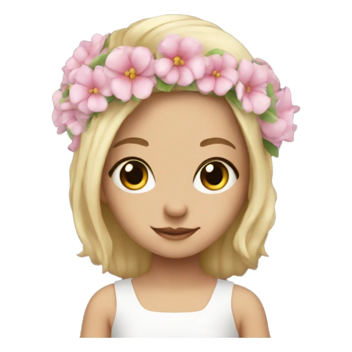 Flower girl sticker