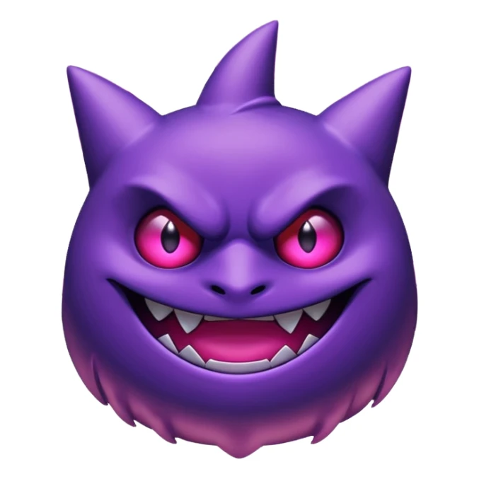 Pokemon legendary purple and pink mega gengar sticker
